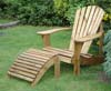Adirondack chair and footstool thumbnail