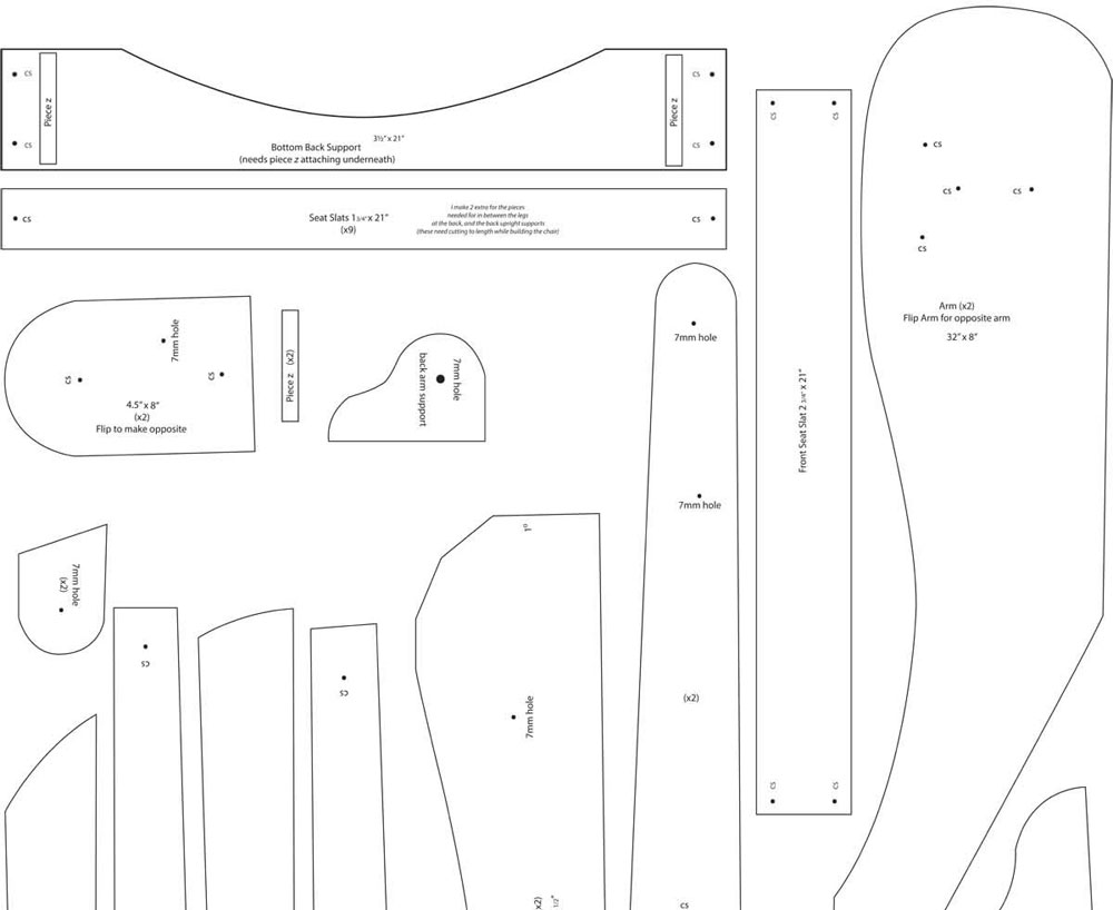 Adirondack Chair Plans